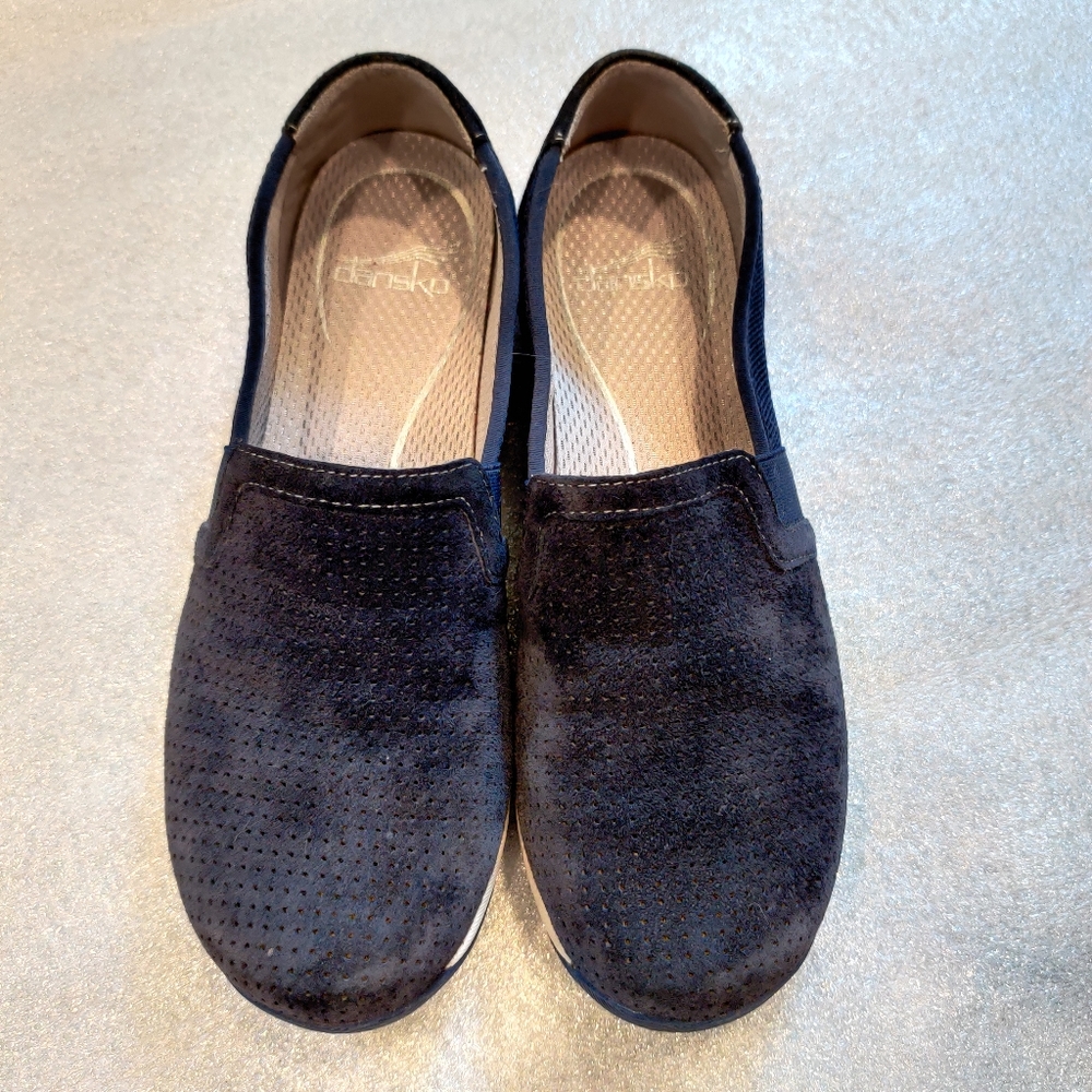Dansko Men Leather Upper Navy Shoes